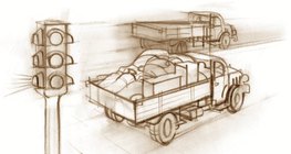 A megrakott teherautó nehezebben gyorsul, tehát tehetetlenebb