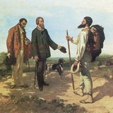 Gustave Courbet: The Meeting or "Bonjour, Monsieur Courbet" (1854, Realism)
