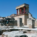 Ruins of the Palace of Knossos in Crete (Greece)