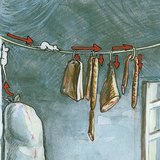 The life of a house mouse in the pantry and cellar