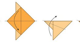 Madarak hajtogatása színes papírból