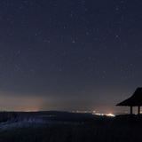 Child observing the sky