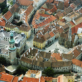 Sopron, town centre with the Fire Tower
