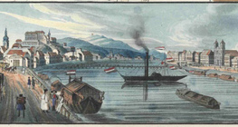 Pest-Buda egy 1837-es rajzon