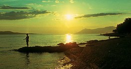 Tengerparti naplemente