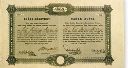 Korabeli cukorgyári részvény