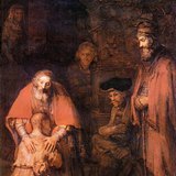 Rembrandt: A tékozló fiú hazatérése (1669 körül, barokk)