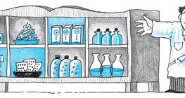 A patikus rendszerezve tárolja a gyógyszereket