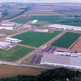 A győri ipari park madártávlatból