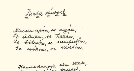 József Attila Tiszta szívvel című versének kézirata