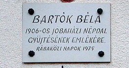 Bartók-emléktábla