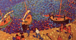 André Derain: A Collioure-i kikötő (1905, avantgárd)