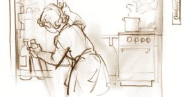 Vruća juha, hladni voćni sok