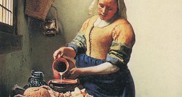 Vermeer: Tejet öntő lány (1658–1660, barokk) 