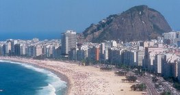 Rio de Janeiro híres strandja, a Copacabana