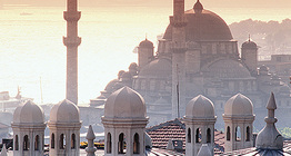 Isztambuli látkép mecsettel