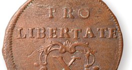 Rákóczi által veretett rézpénz, az ún. libertás