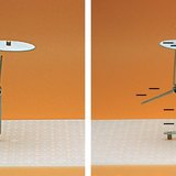 A agulha do eletroscópio move-se se eletricamente carregada