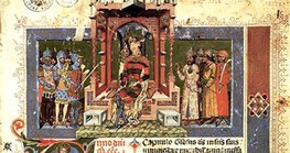 Írott forrás: egy régi, kézzel írott, festett könyv