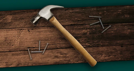 Szöget üt a fejébe