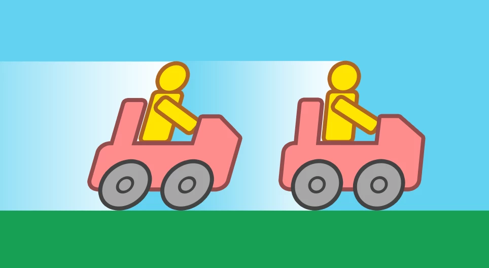 Collision with a moving car's back