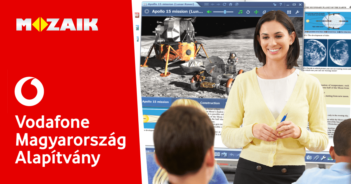 Ingyenes oktatási szoftverrel segíti a digitális oktatást a Vodafone Alapítvány és a Mozaik Kiadó 