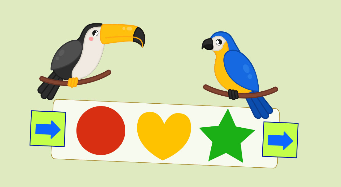 Sigua o padrão linear!