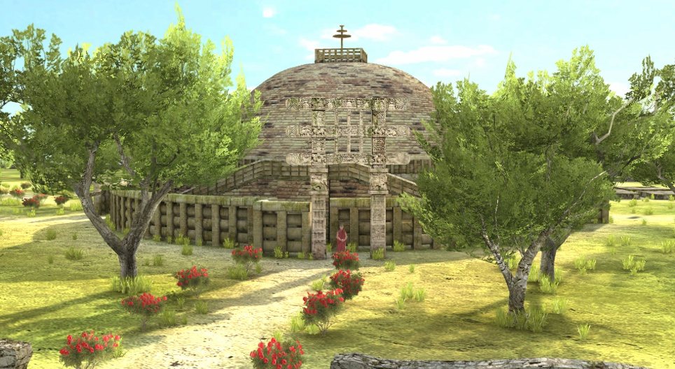 A Grande Estupa (Sanchi, século II a.C.)