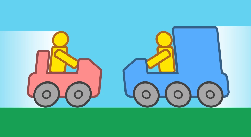 Head-on collision of cars III.