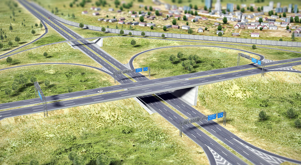 Motorway design and construction
