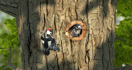 Great spotted woodpecker
