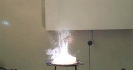 The combustion of magnesium in carbon dioxide