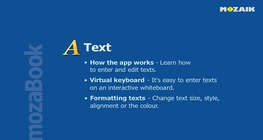 mozaBook - Szövegbeírás