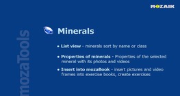 Útmutató az Ásványok eszközhöz