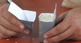 A négyzet alapú gúla és hasáb térfogatának kapcsolata