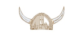 A középkori viking harcosok sisakja