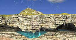 Карст ландшафт (дунд шат)