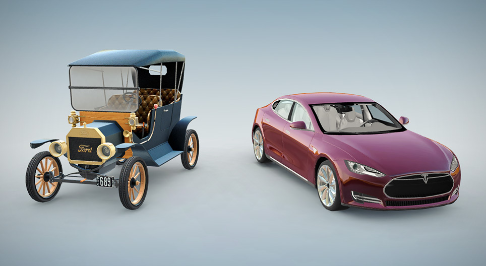 The development of automobiles